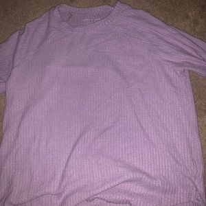 American Eagle Long Sleeve Waffle Knit Shirt